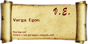 Varga Egon névjegykártya
