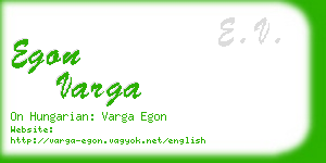 egon varga business card